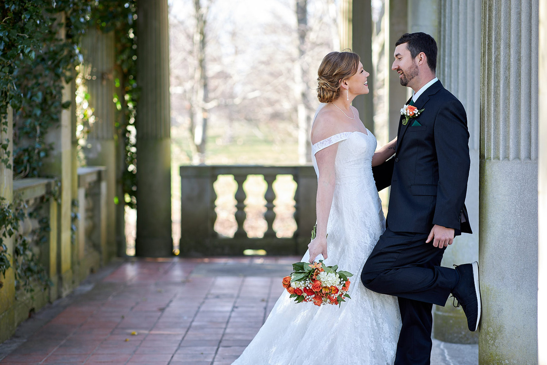 Jeff & Megan at Harkness Memorial Park, wedding photos. Waterford, CT